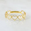 Anillo Corazones 1.25gr / T6 3/4 / Oro Amarillo 18K *