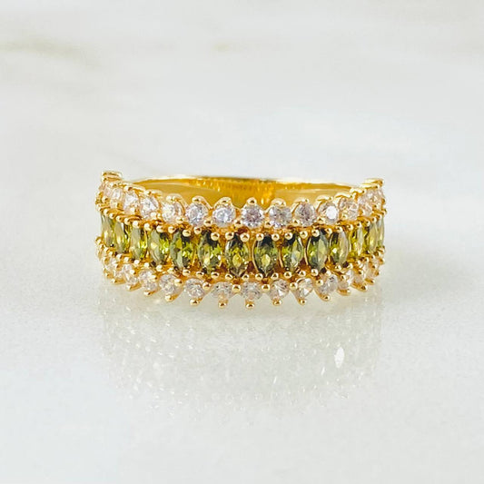 Anillo Churumbela Carril Tupido 3.7gr / T5 3/4 / Oro Amarillo 18K *