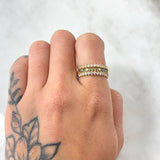 Anillo Churumbela Carril Tupido 3.7gr / T5 3/4 / Oro Amarillo 18K *