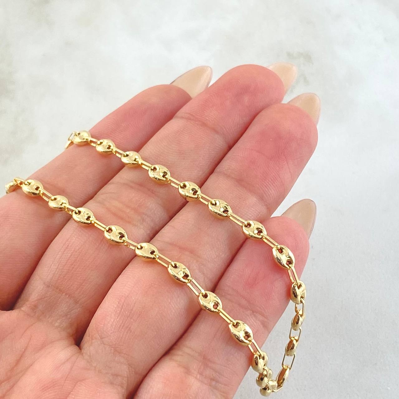 Cadena GC 8.35gr / 25 1/2 in / Oro Amarillo 18K *