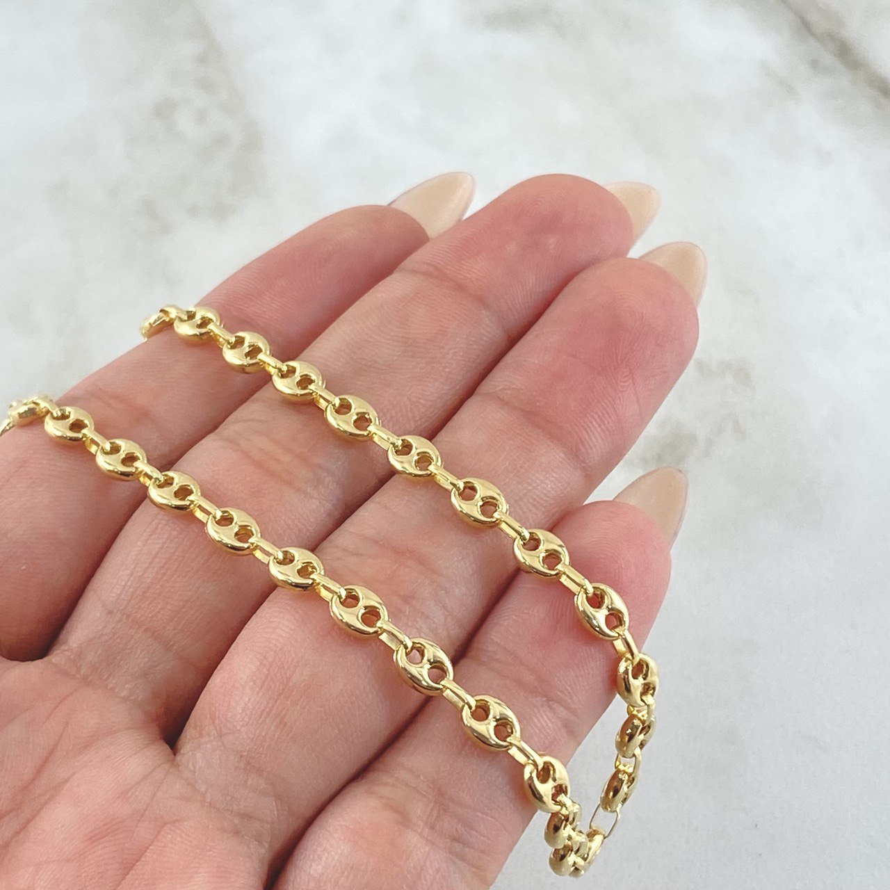 Cadena GC 7.05gr / 15 3/4 in / Oro Amarillo 18K