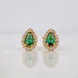 Topos Halo Lágrima 1.2g / in / 5.9mm Oro Amarillo 18K