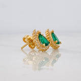 Topos Halo Lágrima 2.1g / in / 7.6mm Oro Amarillo 18K