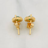 Topos Halo Lágrima 2.1g / in / 7.6mm Oro Amarillo 18K