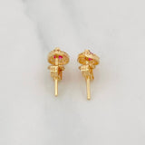 Topos Halo Lágrima 1.2g / in / 5.7mm Oro Amarillo 18K
