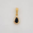 Tear Halo Pendant 0.65g / 1/2 in Yellow Gold 18K
