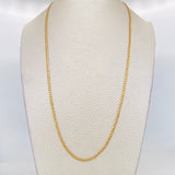 Cuban Links 2.4g / 24 in / 2.3mm Yellow Gold 18K