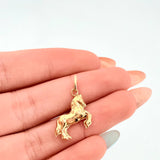Dije Caballo 0.85gr / 3/4 in / Oro Amarillo 18K