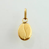 Dije Grano De Cafe 0.25gr / 1/2 in / Oro Amarillo 18K