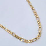 Figaro Chain 3.7gr / 20 1/2 in / 18K Gold +1 &
