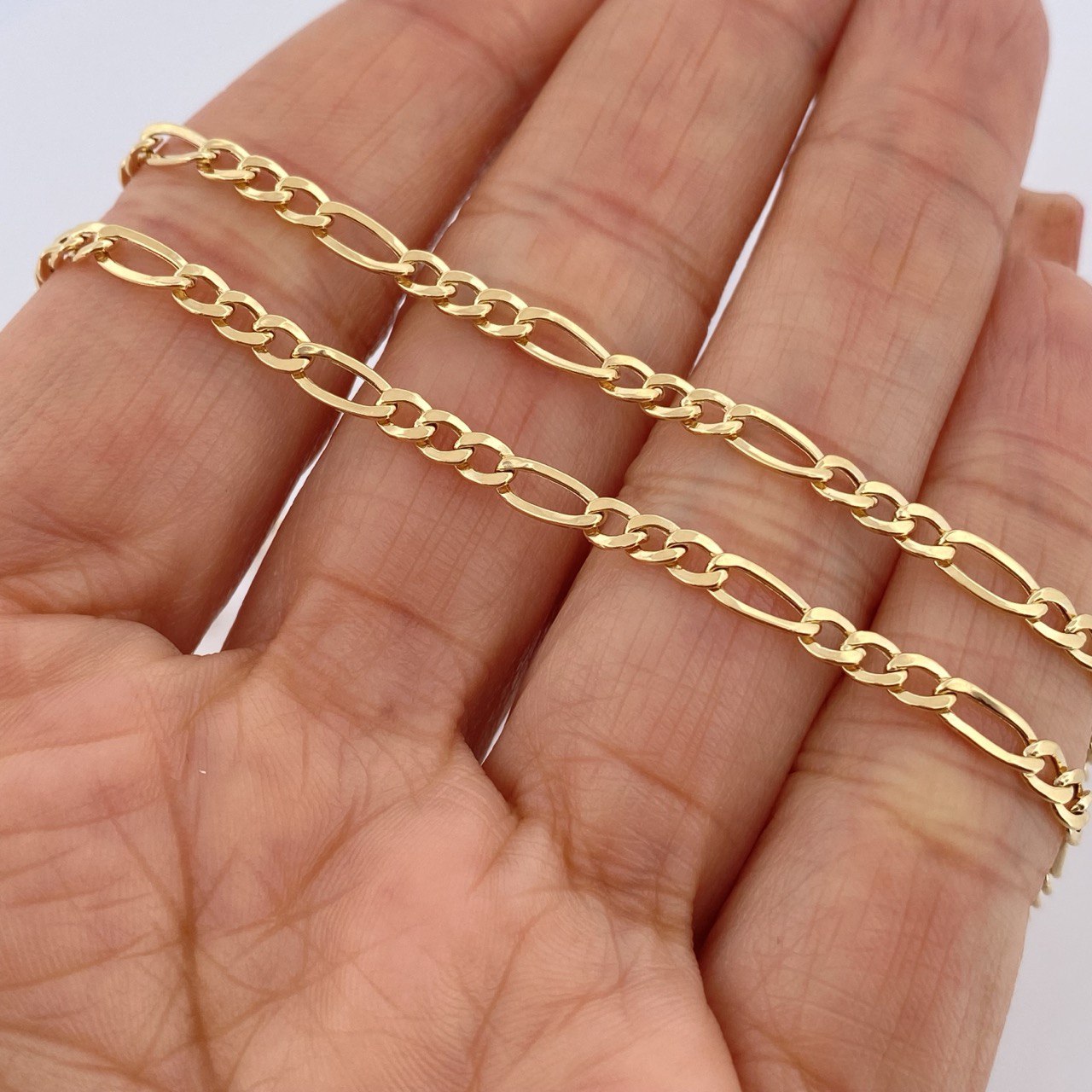 Figaro Chain 3.7gr / 20 1/2 in / 18K Gold +1 &