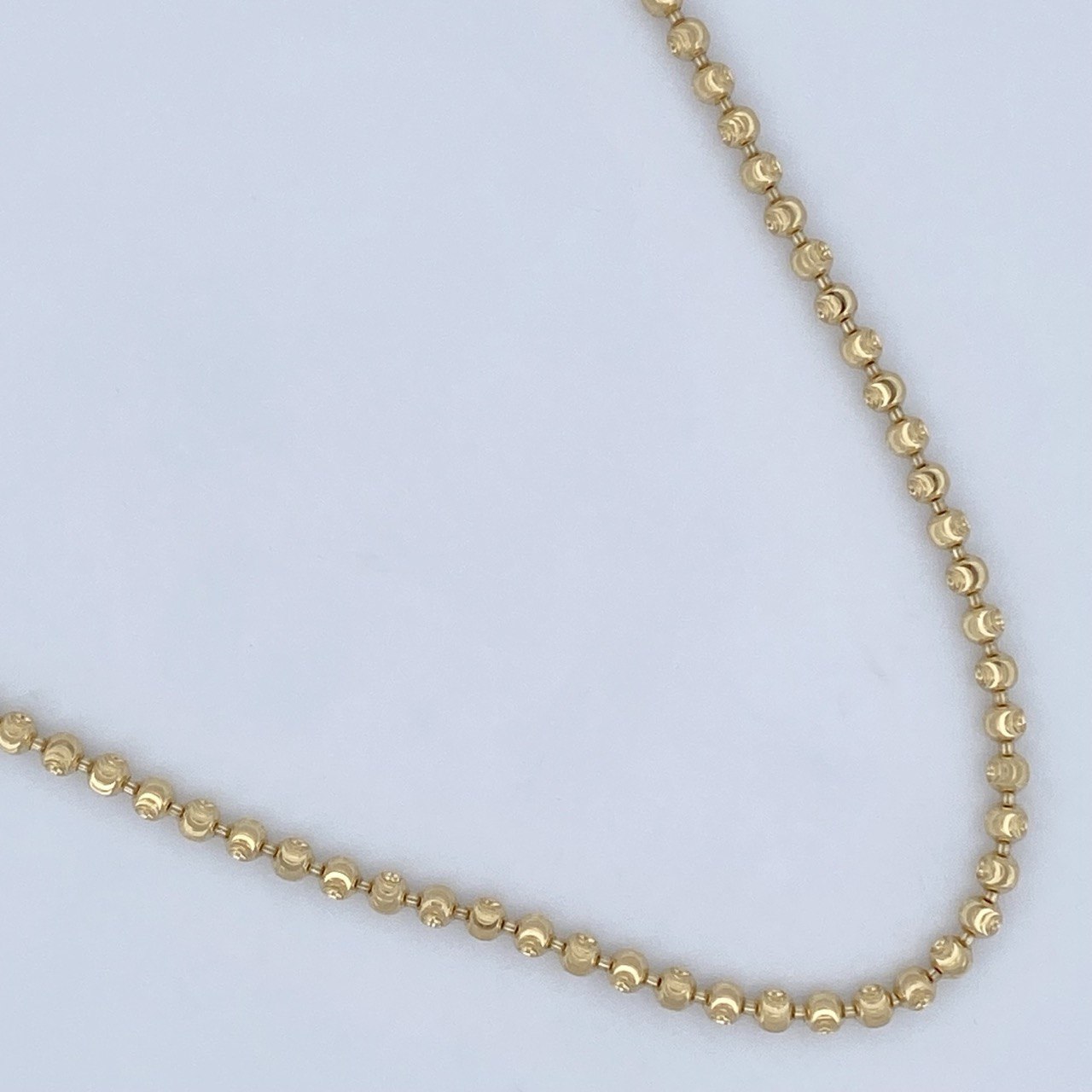 Military Chain Half Moon 16.05gr / 20in / 18K Gold $