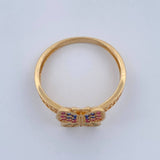 Anillo Mariposa 2.3gr / T7 / Oro Amarillo  18K &