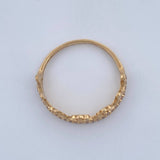 Tiara Ring Punteada 1.75gr / Size 6 1/2 / 18K Gold