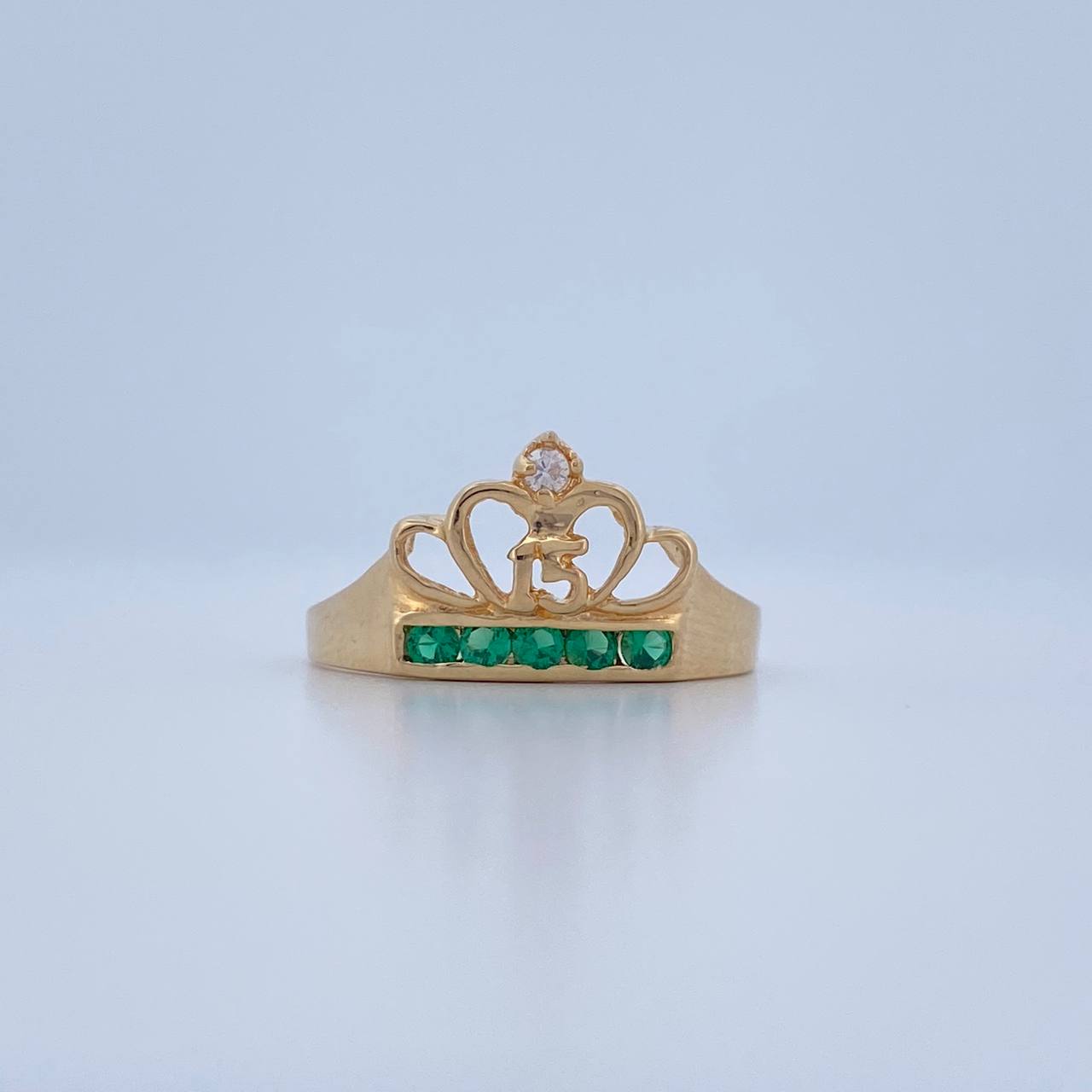 Tiara Ring 15s 1.6gr / Size 7 / 18K Yellow Gold &