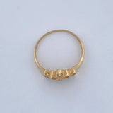 Tiara Ring 15s 1.6gr / Size 7 / 18K Yellow Gold &