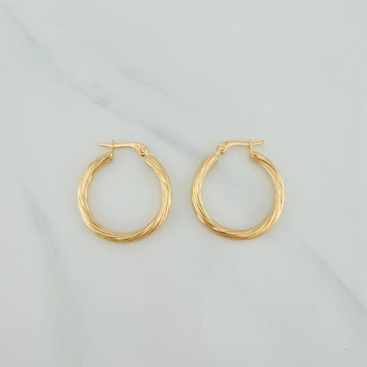 Candongas Mary 2gr / 1 in / Oro Amarillo 18K $