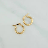Candongas Jass 0.9gr / 1/2 in / Oro Amarillo 18K &