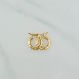Candongas Jass 0.9gr / 1/2 in / Oro Amarillo 18K &