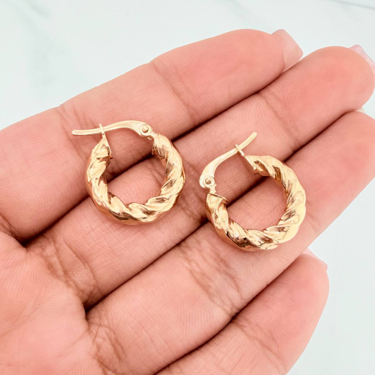 Candongas Deis 1.8gr / 3/4 in / Oro Amarillo 18K &