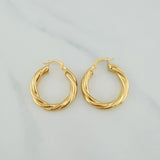 Candongas Mary 3.7gr / 3cm / Oro Amarillo 18K $