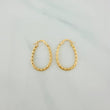Candongas Iris Ovaladas 1.65gr / 3cm / Oro Amarillo 18K $