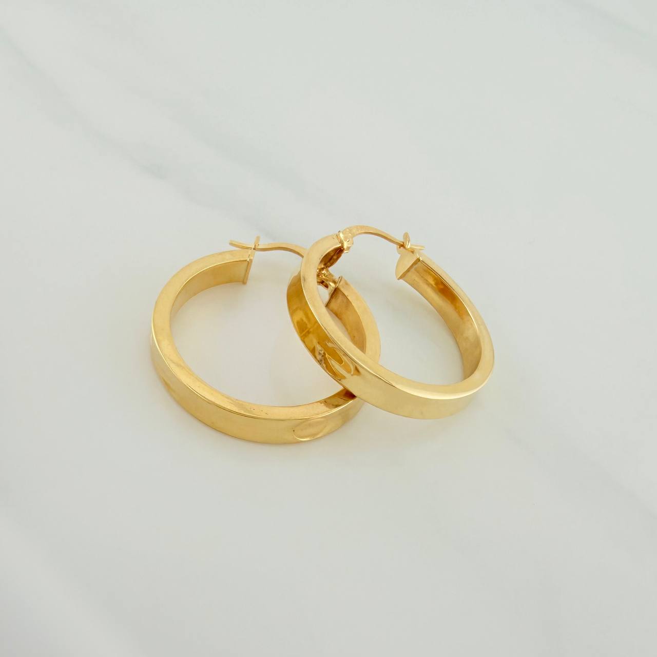 Candongas Tornillo 3.75gr / 2.8cm / Oro Amarillo 18K $