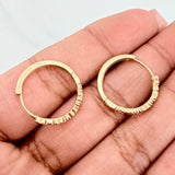 Candongas Aro Corazones 2.4gr / 1.8cm / Oro Amarillo 18K $