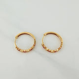 Candongas Aro Corazones 2.4gr / 1.8cm / Oro Amarillo 18K $