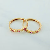 Candongas Aro Corazones 2.4gr / 1.8cm / Oro Amarillo 18K $