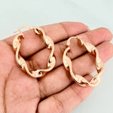 Candongas Demi 5.95gr / 4cm / Oro Rosa 18K $