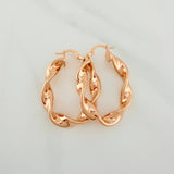 Candongas Demi 5.95gr / 4cm / Oro Rosa 18K $