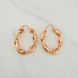 Candongas Demi 5.95gr / 4cm / Oro Rosa 18K $