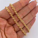 Rope Chain 7.2gr / 21.7in / +3 18K Gold $