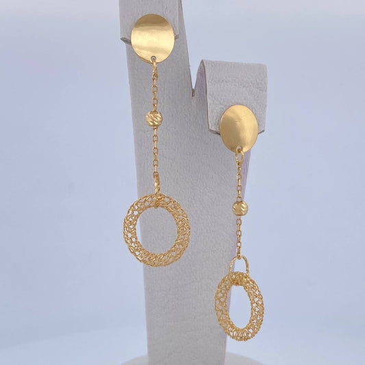 Stud Earrings Hoop Earrings Circles 3.8gr / 6cm (2.4in) / +4 18K Gold $