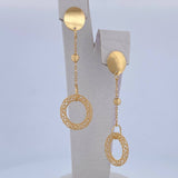 Stud Earrings Hoop Earrings Circles 3.8gr / 6cm (2.4in) / +4 18K Gold $