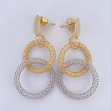 Stud Earrings Hoop Earrings Circles 5.35gr / 1.97in / +4 18K Gold $