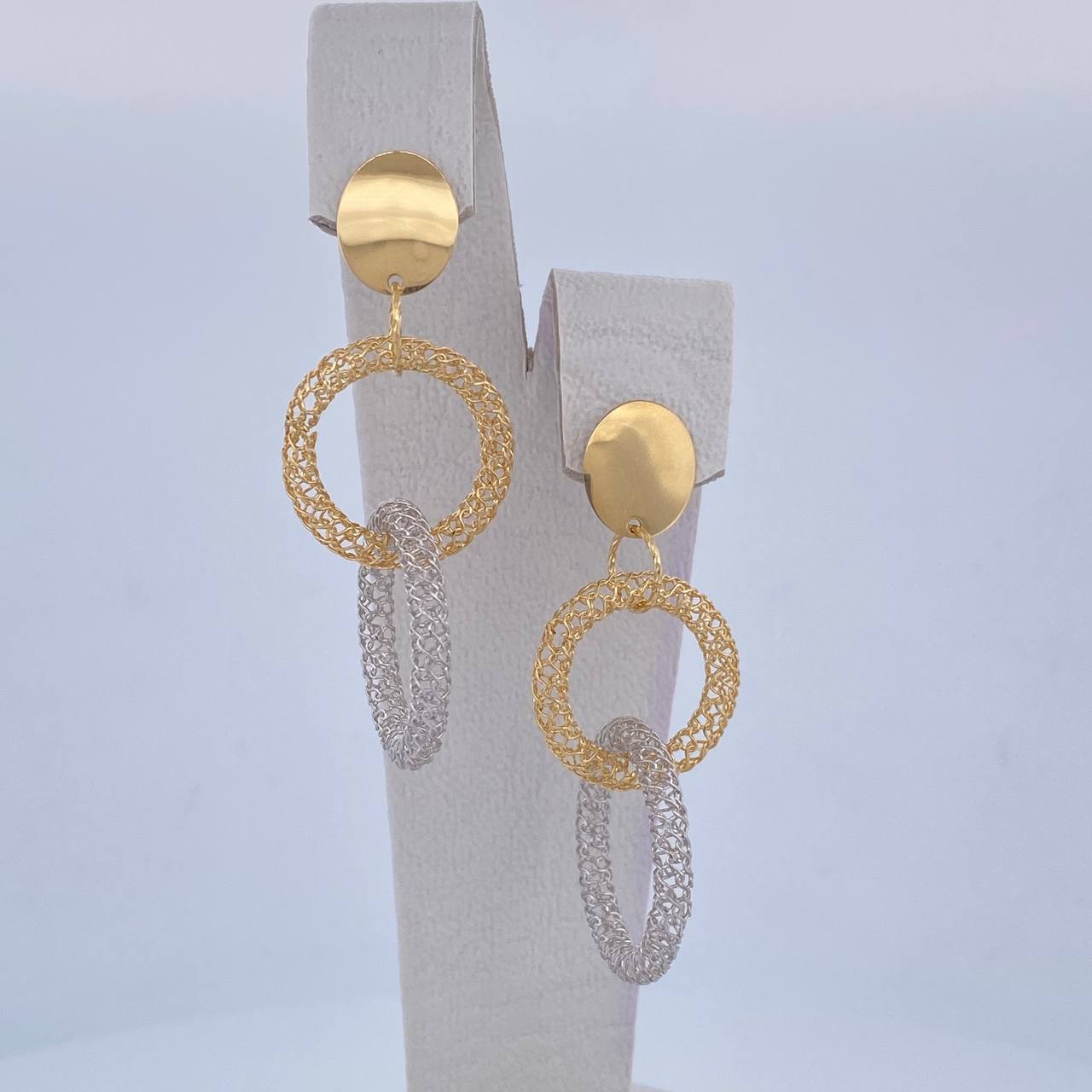 Stud Earrings Hoop Earrings Circles 5.35gr / 1.97in / +4 18K Gold $