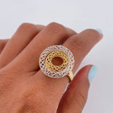 Hoop Ring 4.6gr / Size 6 1/2 / +4 18K Gold $