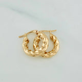 Candongas Deis 1.8gr / 3/4 in / Oro Amarillo 18K &