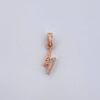 Pendant Lightning 0.55gr / 1.7cm / White Zircons 18K Rose Gold &