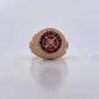 Anillo Ruleta 9.55 g / T10 Dos Oros Amarillo Blanco 18K