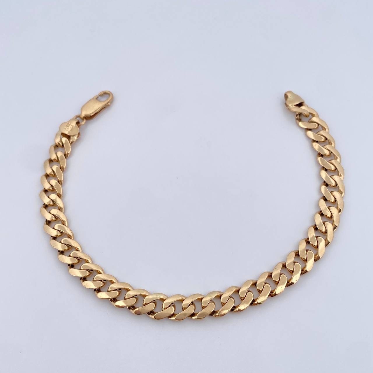 Cuban Links Bracelet 10.25gr / T18 4/5 / 18.8cm / 18K Yellow Gold &