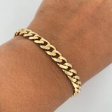 Cuban Links Bracelet 10.25gr / T18 4/5 / 18.8cm / 18K Yellow Gold &