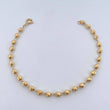 Pulso Tipo Militar 3.2gr / 19.1cm / 4mm Balin Diamantado Oro Amarillo 18K &