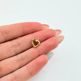 Heart Silhouette Pendant 0.4gr / 1/2 in / 18K Yellow Gold