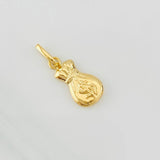 Pendant Money Bag 0.4g / 3/4 in Yellow Gold 18K