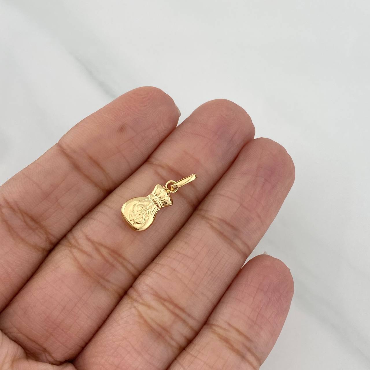Pendant Money Bag 0.4g / 3/4 in Yellow Gold 18K