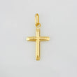 Cross Pendant 0.35g / 3/4 in Yellow Gold 18K