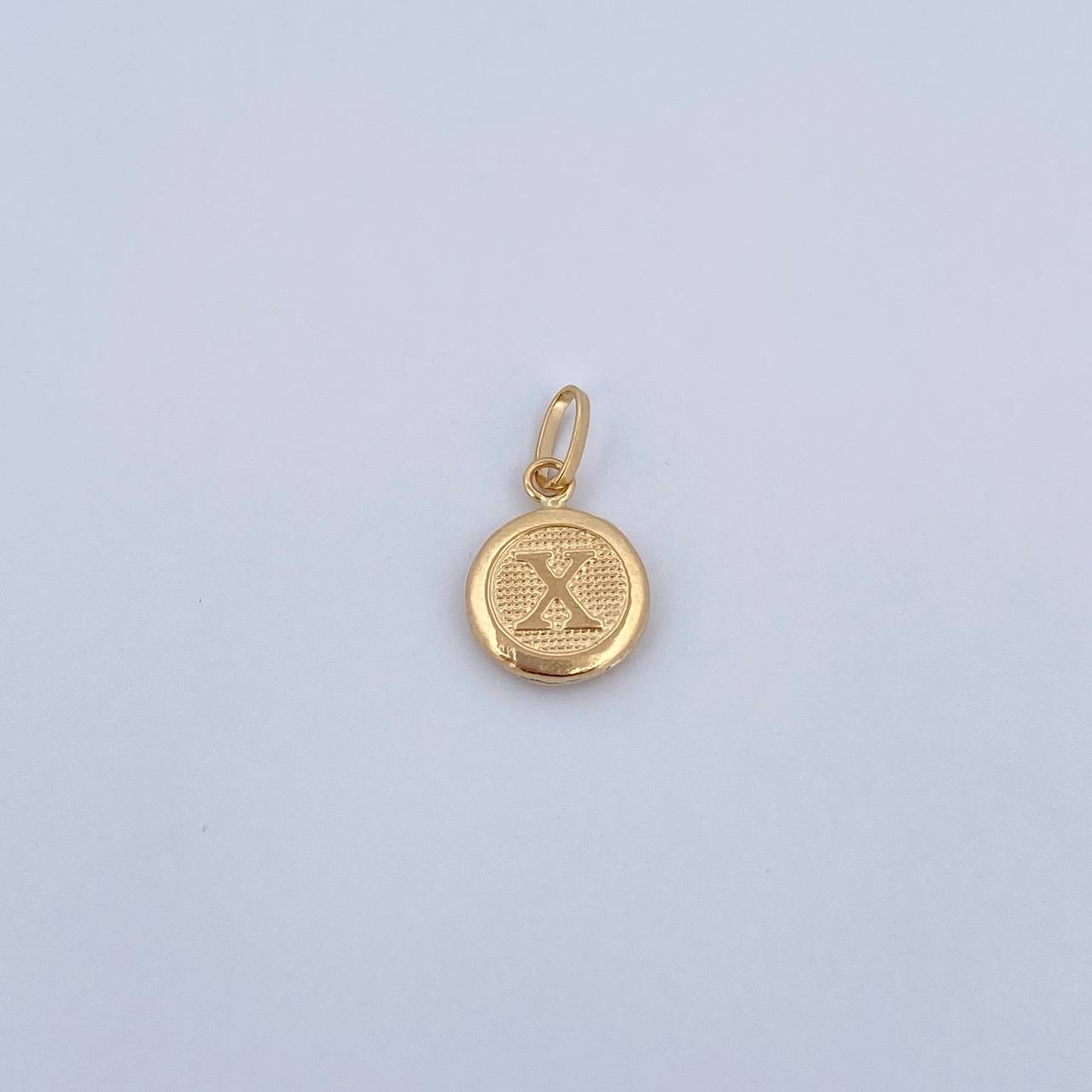 Pendant Letter X 0.45gr / 1.5cm / 18K Yellow Gold Medal &